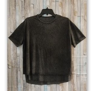 double layer charcoal color top